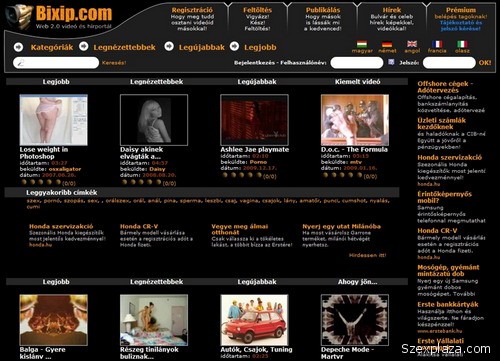Bixip.com videómegosztó szexvideó és hírajánló